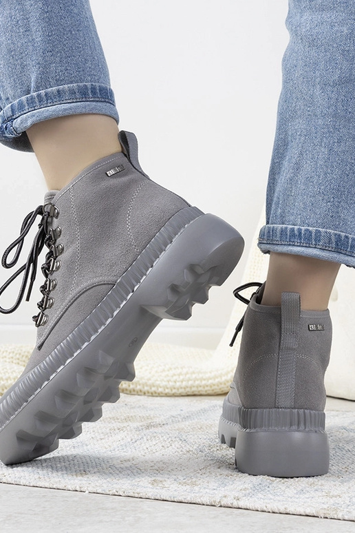 Grijze dames sportschoenen, „Big Star...