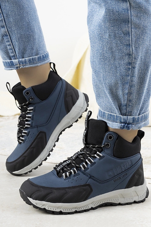 Donkerblauwe wandelschoenen, „Big...