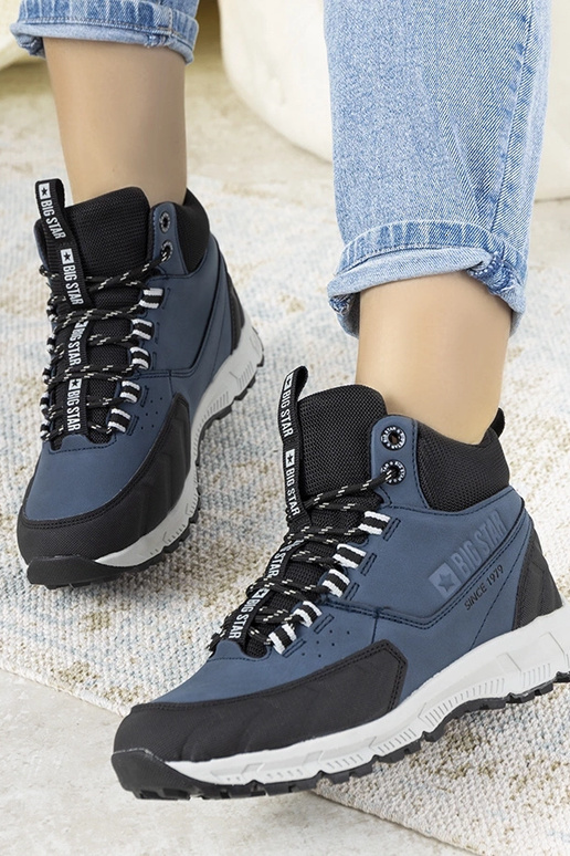 Donkerblauwe wandelschoenen, „Big...