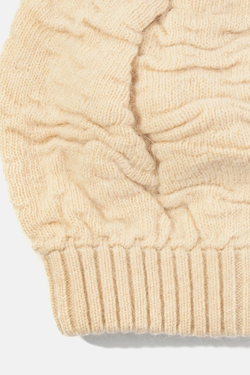 Beige damehat med pompon Isis 2