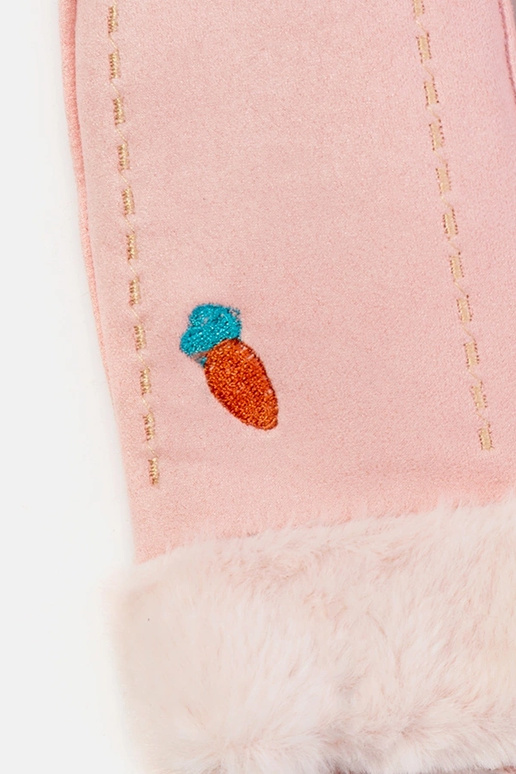 Gulerodslyserøde børnehandsker