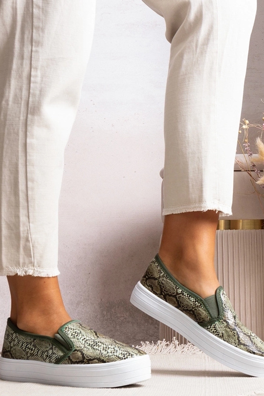 Grønne Slip On Irving Sneakers