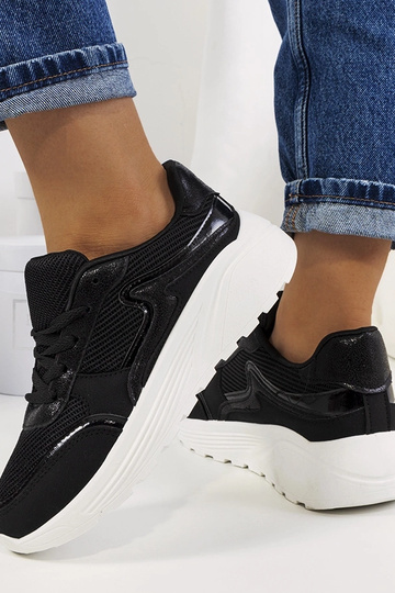 Zwarte dames sportschoenen,...