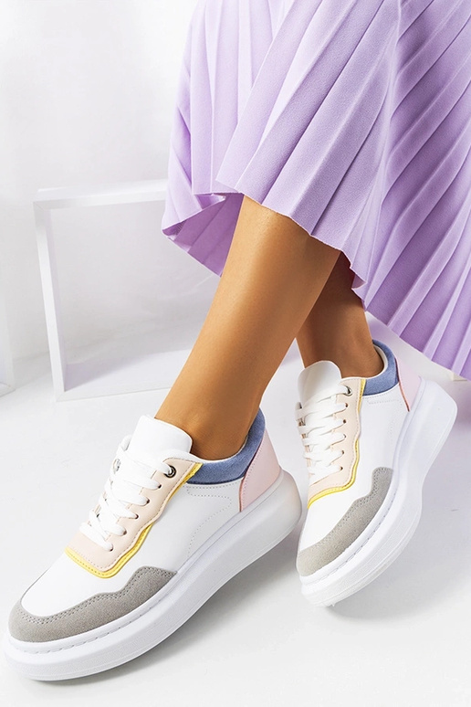 Selma Blå hvide sneakers til kvinder Selma Blå hvide sneakers til kvinder