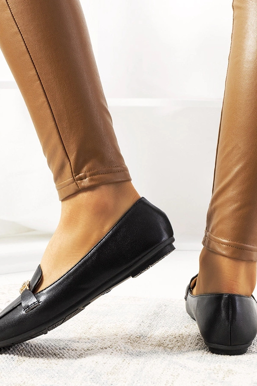 Sorte Mildere Square Toe Loafers Sorte Mildere Square Toe Loafers