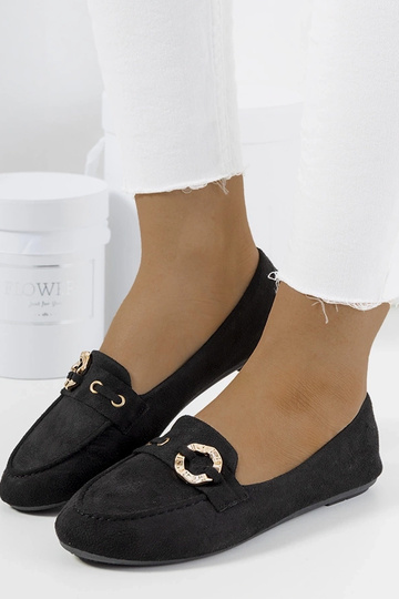 Sorte Leila loafers til kvinder