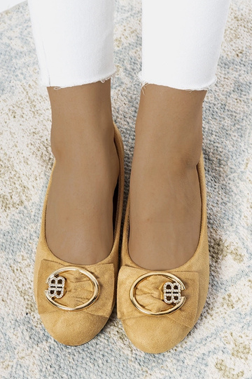 Beige Ribero Buckle Ballet... 2