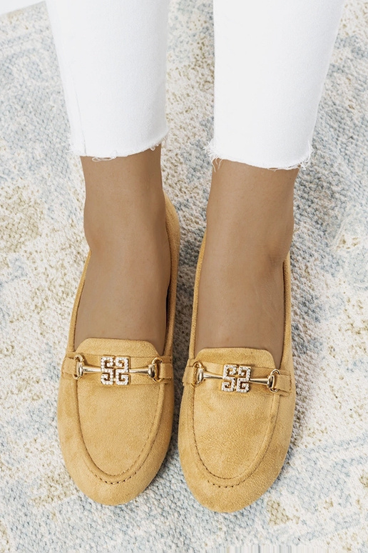 Beige Cardoso-spændemokkasiner Beige Cardoso-spændemokkasiner