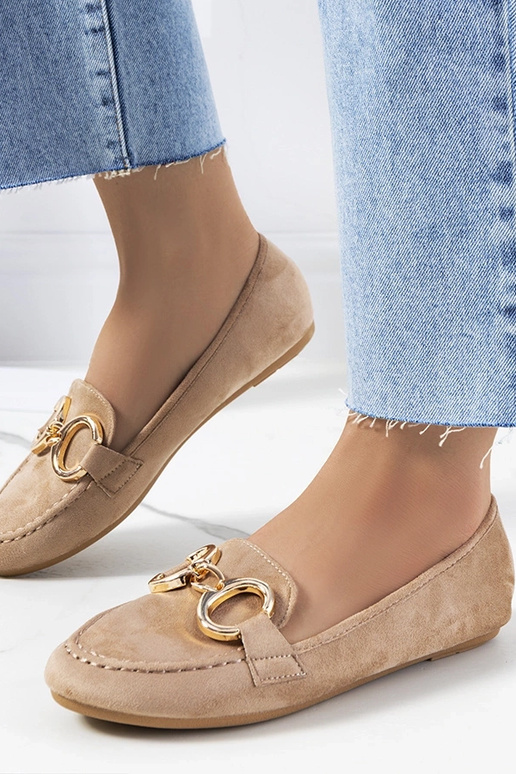 Beige Castor Spænde Mokkasiner Beige Castor Spænde Mokkasiner