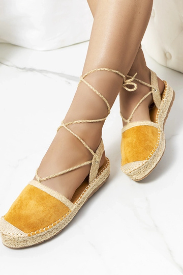 Gianne Brown Espadrilles med snørebånd 2