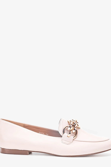 Beige Segarra Chain Loafers 2