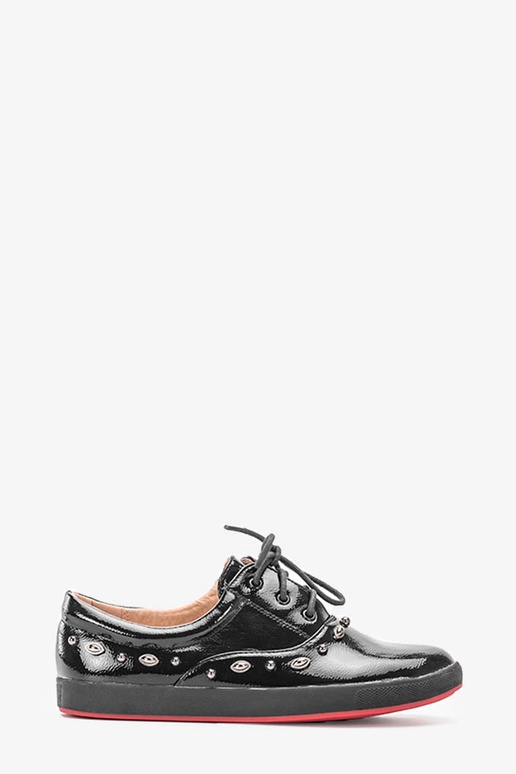 Sorte Fatna børnesneakers i lak Sorte Fatna børnesneakers i lak