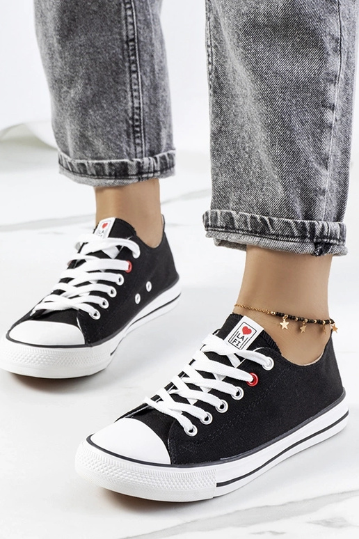 Sorte klassiske damesneakers Kolind Sorte klassiske damesneakers Kolind