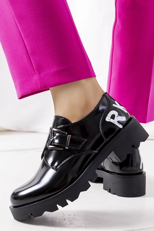 Sorte Lens sko Sorte Lens sko