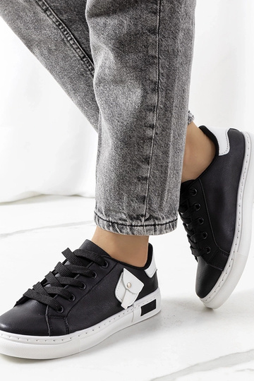 Zwarte dames sportschoenen, „Frame"