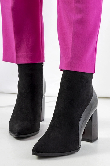 Sorte ankelstøvler med hæl... 2