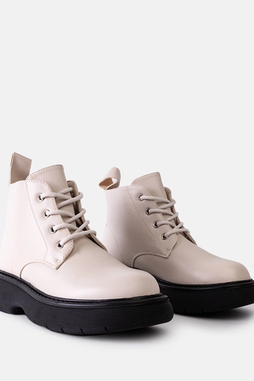 Beige Solis kampstøvler 2