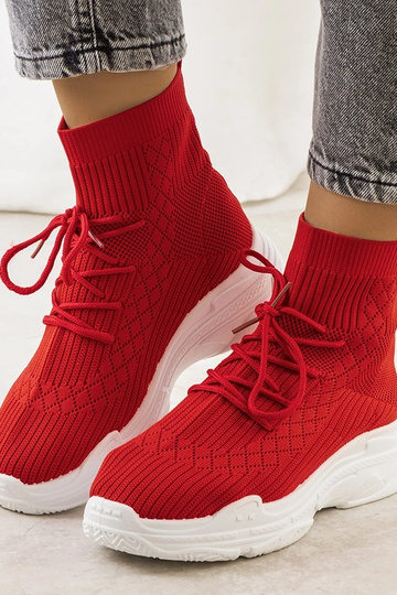 Røde Dowden strømpe sneakers