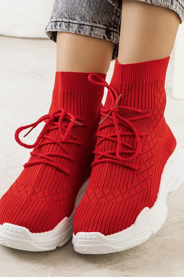 Røde Dowden strømpe sneakers 2