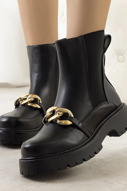 Sorte ankelstøvler med høj sål Pesa Sorte ankelstøvler med høj sål Pesa