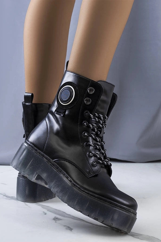 Sorte Laureano-ankelstøvler til kvinder