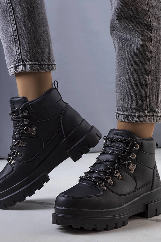 Zwarte winter wandelschoenen,...