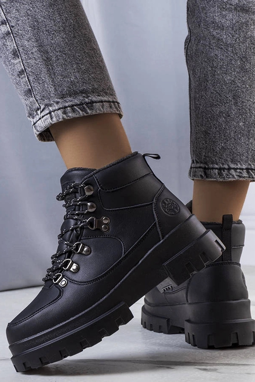 Zwarte winter wandelschoenen,...