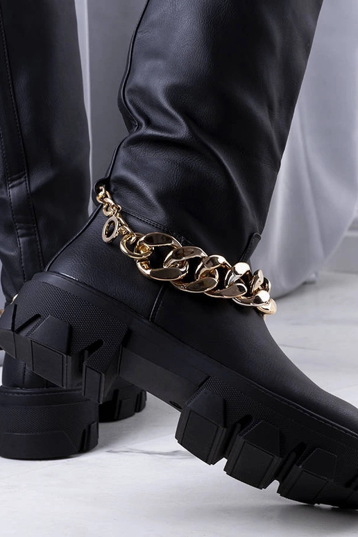 Sorte isolerede Cumia støvler Sorte isolerede Cumia støvler