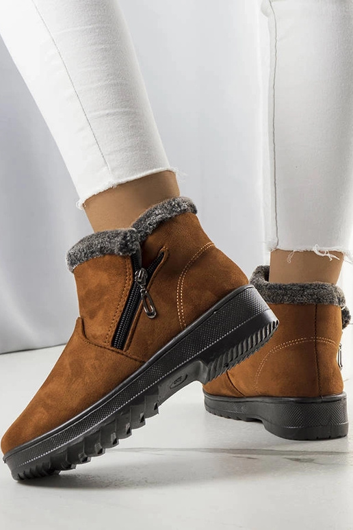 Kamelisolerede snestøvler med pels Wren