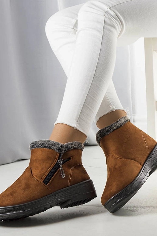 Kamelisolerede snestøvler med pels Wren