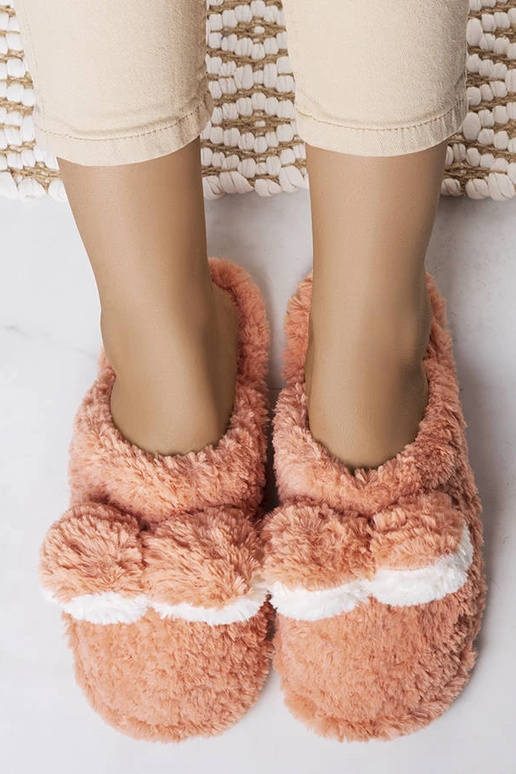 Rabit mørkerosa bløde hjemmesko