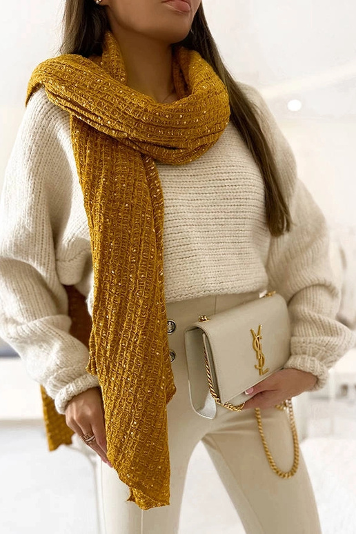 Khalil gult polkaprikket tørklæde Khalil gult polkaprikket tørklæde