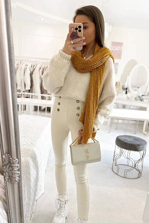 Khalil gult polkaprikket tørklæde Khalil gult polkaprikket tørklæde