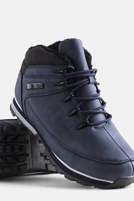 Donkerblauwe winter wandelschoenen,...