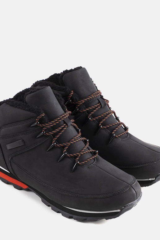 Zwarte winter wandelschoenen, „Jemma"