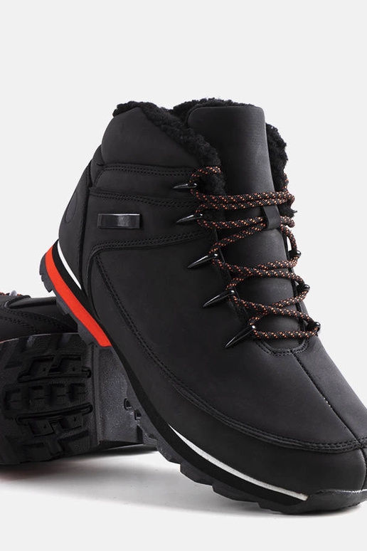 Zwarte winter wandelschoenen, „Jemma"