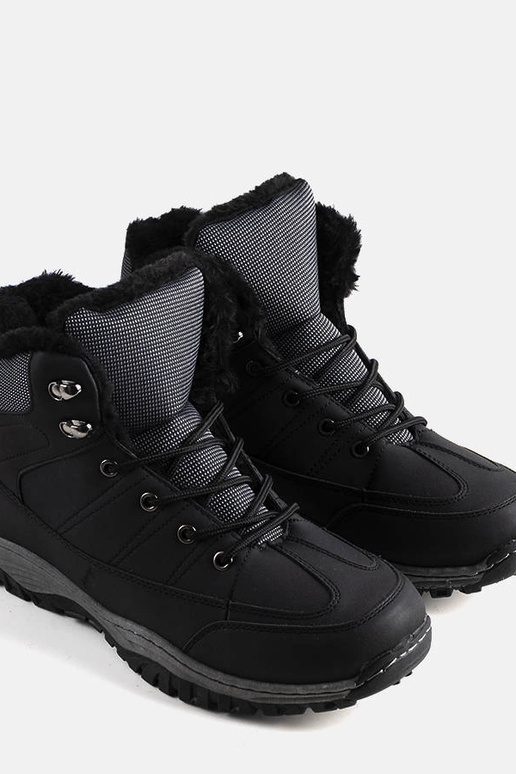 Zwarte winter wandelschoenen, „Violette"