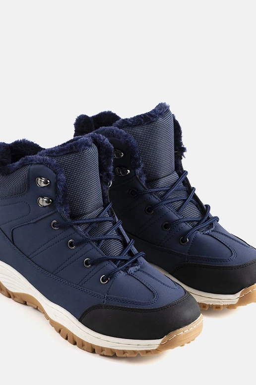 Marineblå isolerede Violette støvler