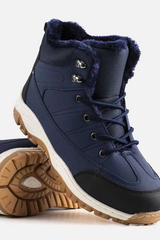 Marineblå isolerede Violette støvler