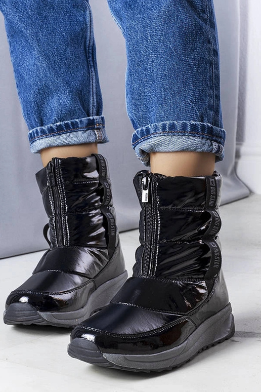 Sorte Big Star snestøvler KK274392 Sorte Big Star snestøvler KK274392