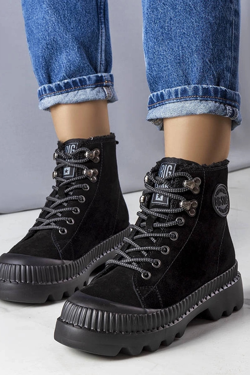 Sorte isolerede ankelstøvler Big Star...