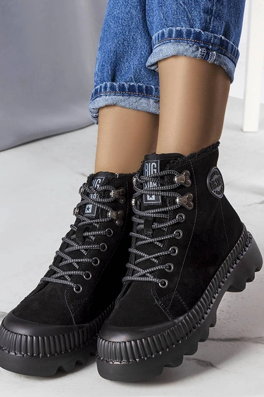 Sorte isolerede ankelstøvler Big Star...