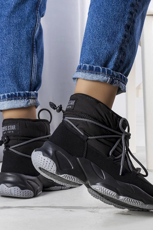 Sorte Big Star snestøvler KK274274 Sorte Big Star snestøvler KK274274