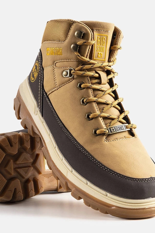 Brune Big Star-støvler til mænd KK174119 Brune Big Star-støvler til mænd KK174119