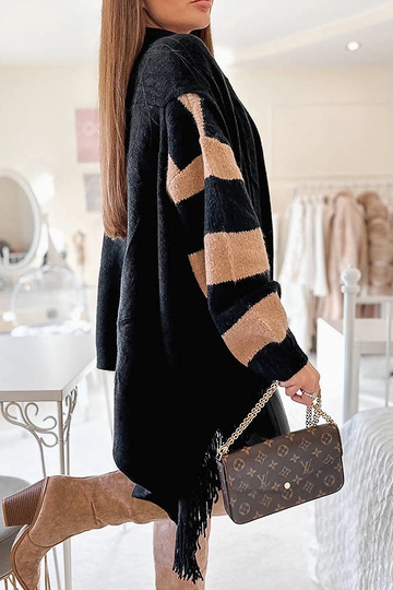 Sort frynser sjal juni 2