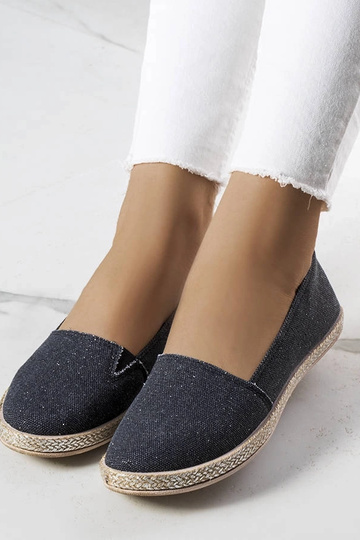 Sorte Amiral espadriller til kvinder