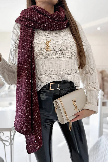 Khalil Burgundy Polka Dot...