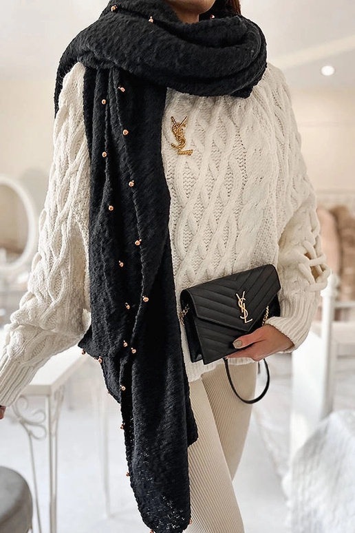 Yvonne Black Beaded sjal Yvonne Black Beaded sjal