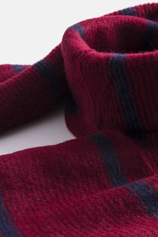 Bourgogne tørklæde med marine striber... Bourgogne tørklæde med marine striber...