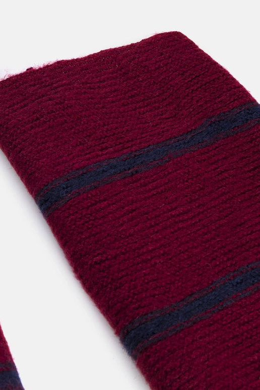 Bourgogne tørklæde med marine striber... Bourgogne tørklæde med marine striber...